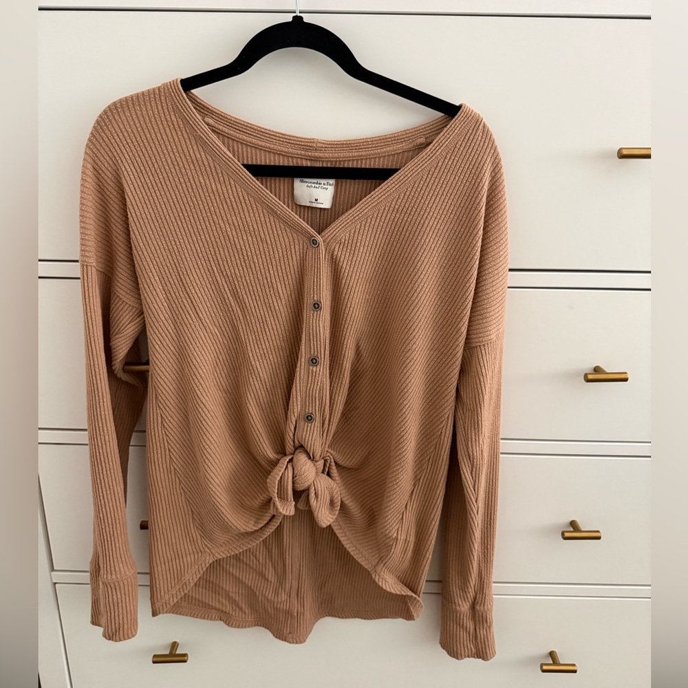Abercrombie & Fitch Soft Cozy Button-Down Top